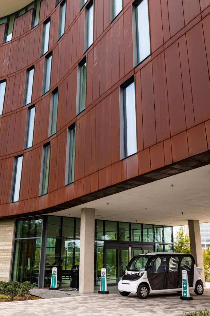 Exterior shot of Hotel Eleo, located in Gainesville, Florida. Picture taken by MAVEN Photo + Film