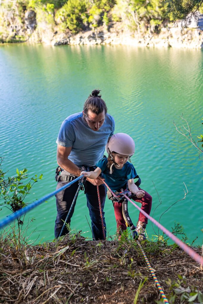Child and Parent repelling, Ocala, Florida - Premiere Adventure + Travel Photography & Video, MAVEN Photo + Film
