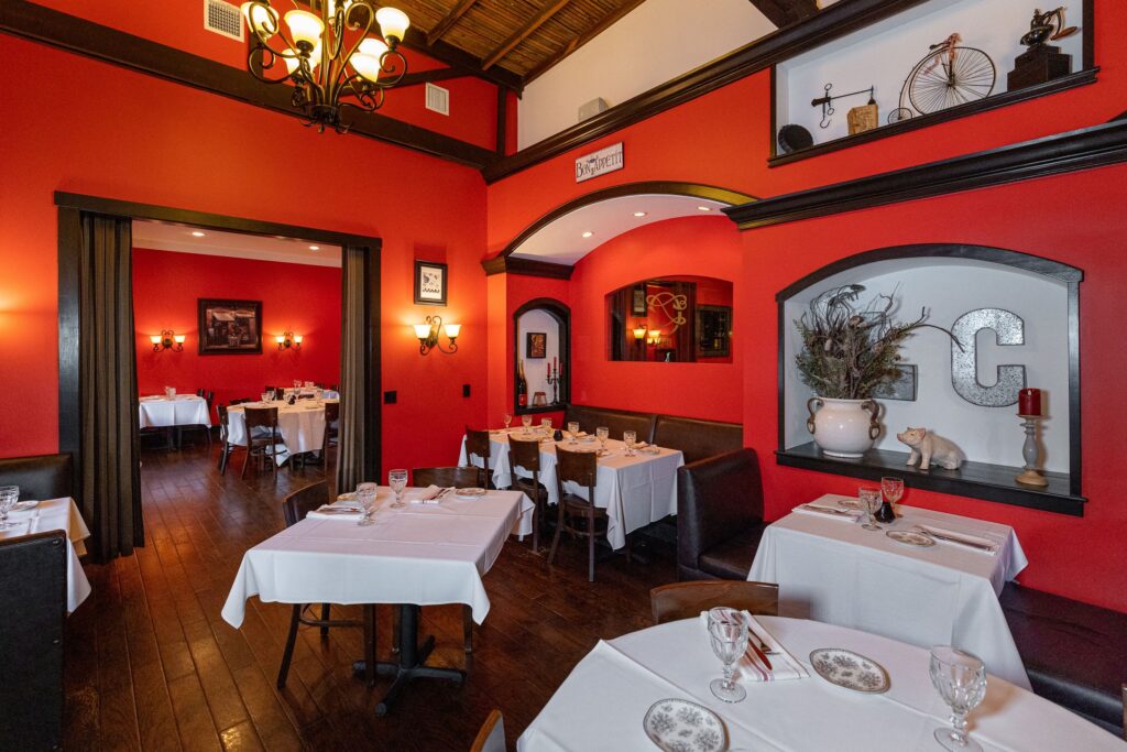 Photo of the interior dining room at La Cuisine in Ocala, FL