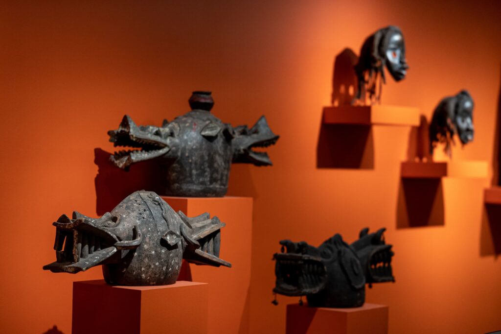 Art exhibit on display photographed at the Appleton museum in Ocala, FL