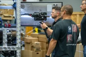 Dave Miller and Team Maven filming on location