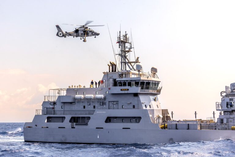 Helicopter flying over ship at sea | Adventure + Travel | Maven Photo and Film | Ocala, Florida