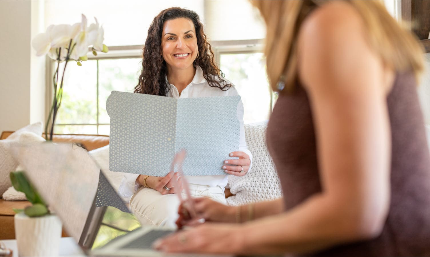 Founders of Faithfully Guided Health Center photographed in conversation
