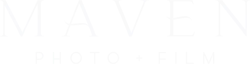 Maven Photo + Film logo - white