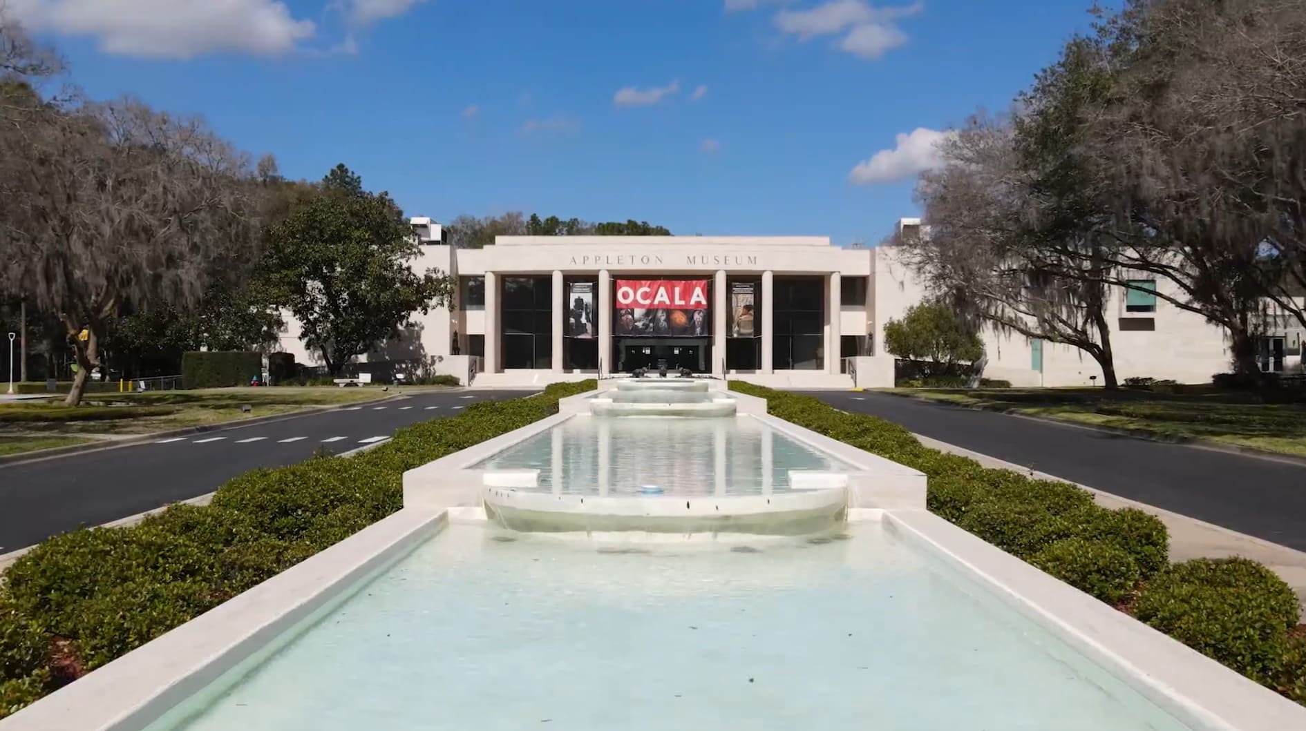 Exterior shot of the Appleton Museum from the Appleton Museum of Art video