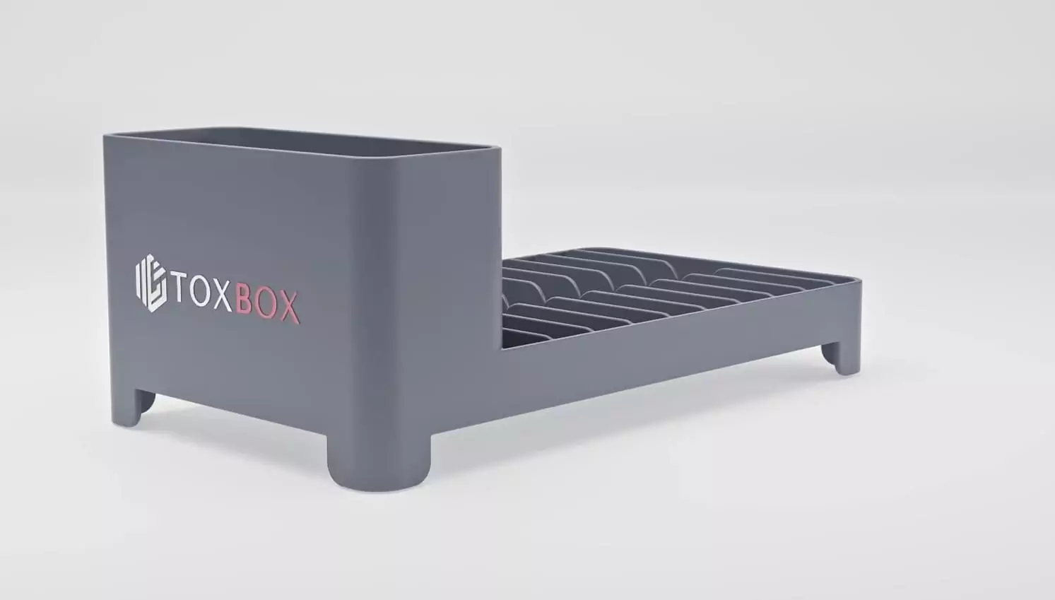 Closeup of the ToxBox Product for a Product Demonstration Video